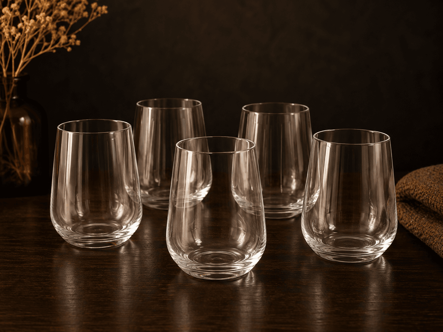 vasos de vidrio fino 400ml - Box de 6 Unidades
